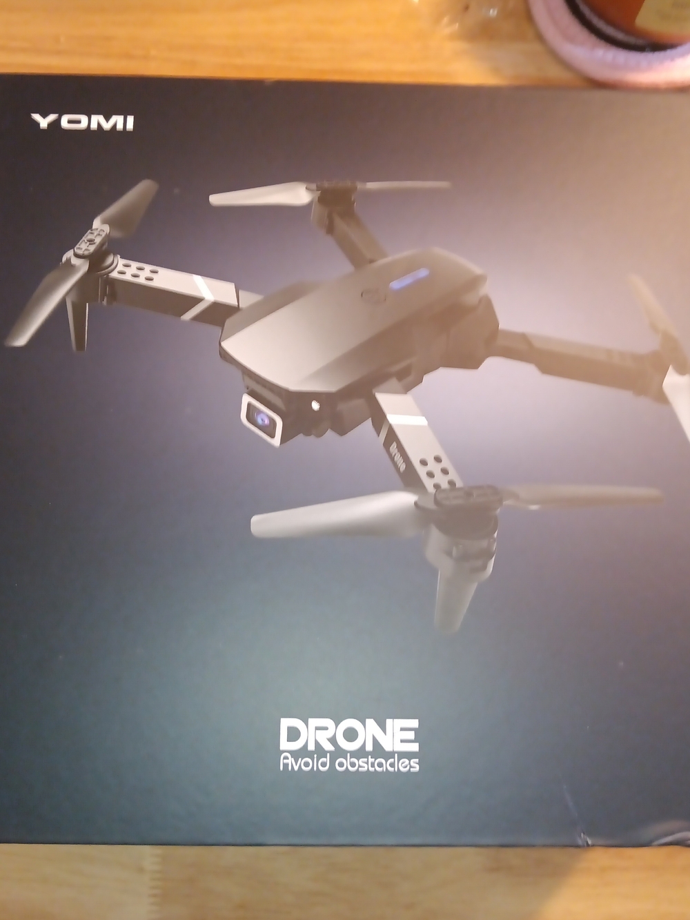 Black Foldable Drone with Camera - Obstacle Avoidance